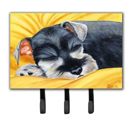 Jensendistributionservices Snoozing Schnauzer Leash or Key Holder MI2103692